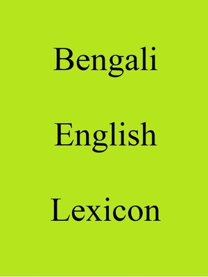 cover image of Bengali English Lexicon